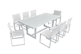 Renava Wake Modern White Outdoor Dining Table Model VGGEMONTALK-CH-WHT-1